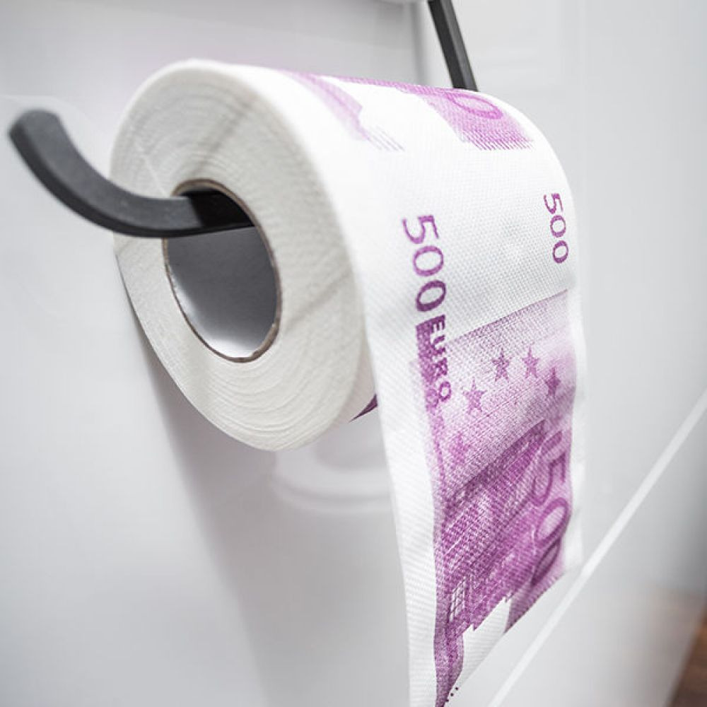 Billede af 500 Euro Toiletrulle