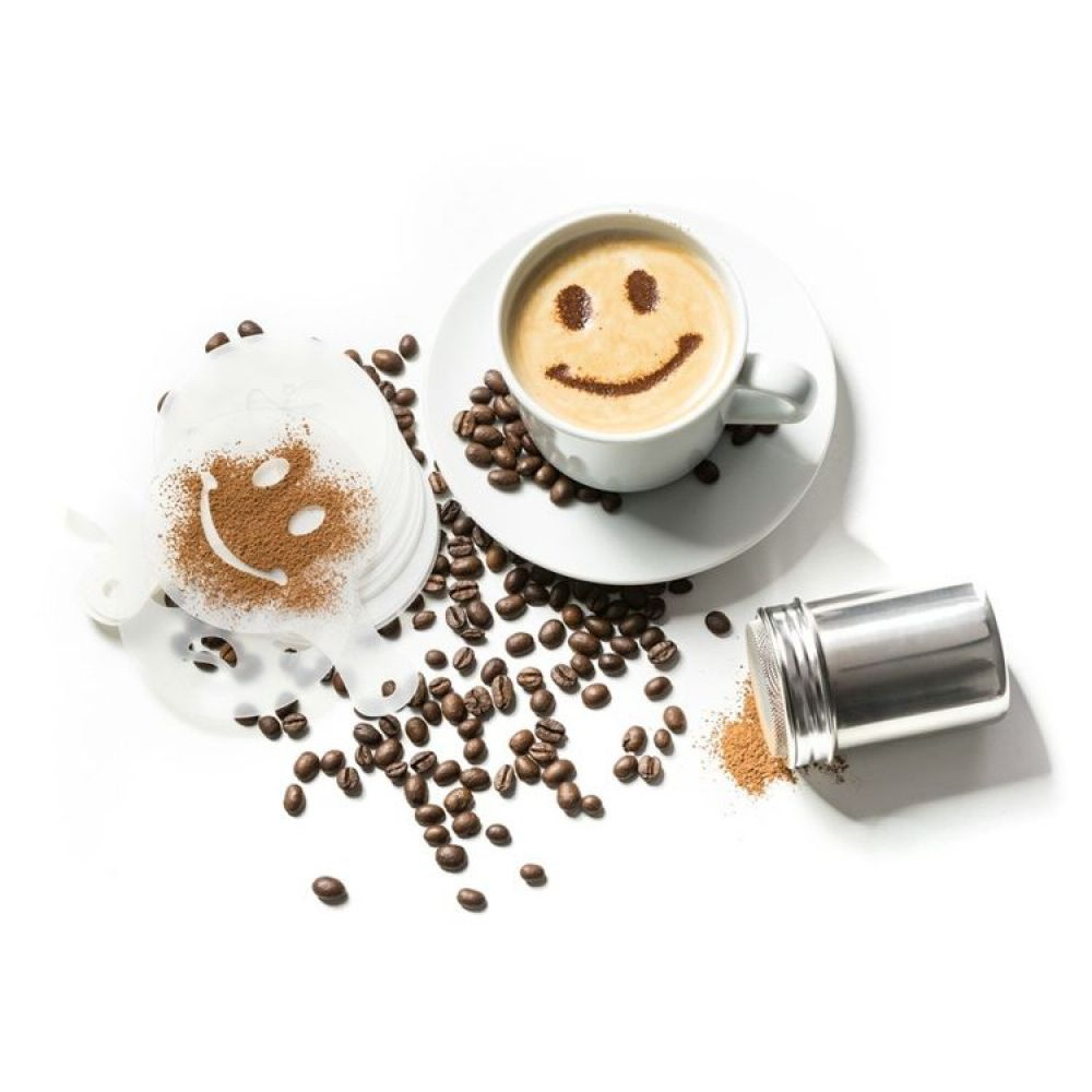 Billede af Latte Art Dekorationssæt 16 Skabeloner