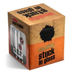 Casino Glas med Fanget Jeton