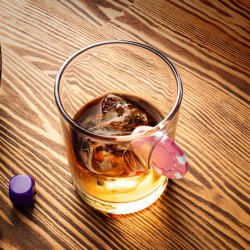 Casino Glas med Fanget Jeton