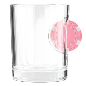 Casino Glas med Fanget Jeton