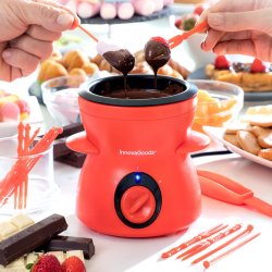 Chokoladefondue med tilbehr