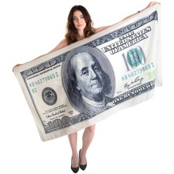 Badehndklde 100-dollarseddel