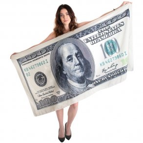 Badehndklde 100-dollarseddel