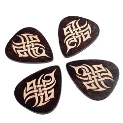 Glasbrikker I Form af Guitar Plektre