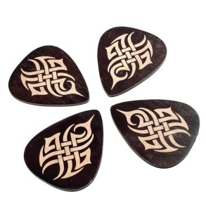 Glasbrikker I Form af Guitar Plektre