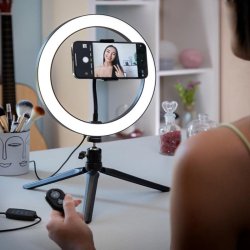 Selfie Ringlys - Tripod Til Telefonen