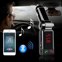 FM Transmitter Til Bilen Med Bluetooth 4 i 1