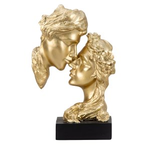 Gyldne Ansigter p Sort Base