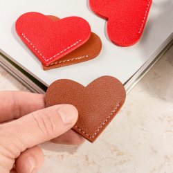 Hjerte L�der Bogm�rker