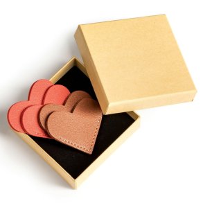 Hjerte L�der Bogm�rker