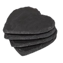 Hjerteformede Sten Glasbrikker