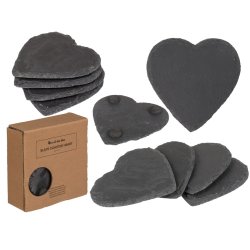 Hjerteformede Sten Glasbrikker