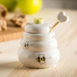 Honningkrukke af Porcel�n