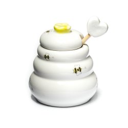 Honningkrukke af Porcel�n