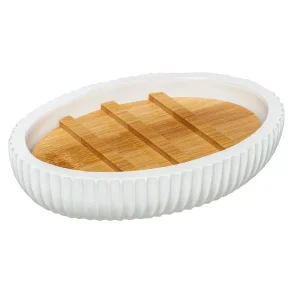 Sbeskl I Hvid Polyresin og Tr