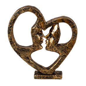 Krlighedens Hjerte - Skulptur i Guld