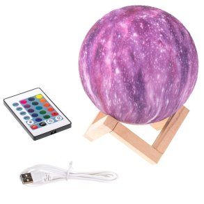 Mneformet Galaxy Lampe 3D