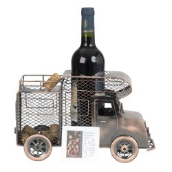 Metal Vinholder - Autocamper med Korkbeholder