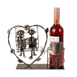 Metal Vinholder - Bryllupspar p gynge