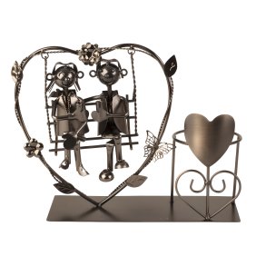 Metal Vinholder - Bryllupspar p gynge