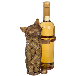 Metal Vinholder - Kat med plads til korkpropper