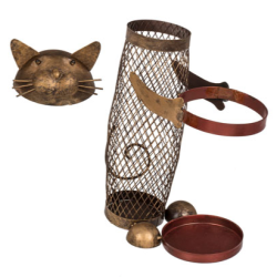 Metal Vinholder - Kat med plads til korkpropper