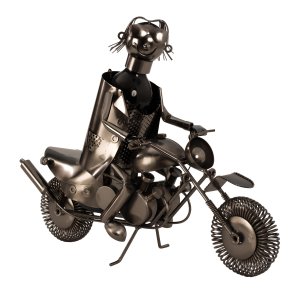 Metal Vinholder - Mand p motorcykel