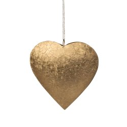 Metalhjerte i Sort og Guld