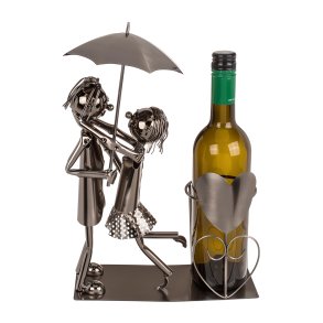 Metal Vinholder - Par med Paraply