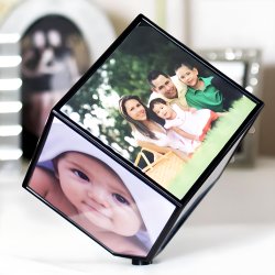 Roterende Fotoramme - Terning Billedramme