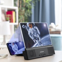 Skrmforstrrer med Hjtaler til Smartphones