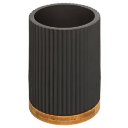 Toiletbrste I Sort Polyresin og Tr