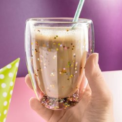 Stjerne Glas Med Pailletter