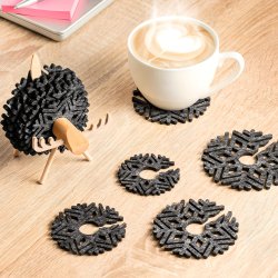 Trelg med 12 stk. Filtunderlag