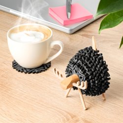 Trelg med 12 stk. Filtunderlag