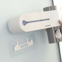 UV-Tandbrsteholder-Sterilisator med Tandpasta-Dispenser