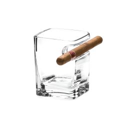 Whiskyglas med Cigarholder